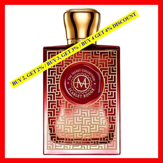 Moresque Parfums Scarlet Rouge 2.5Oz-75Ml Eau De Parfum Spray For Men