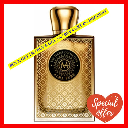 Moresque Parfums Secret Collection Alma Pure Eau De Parfum Spray 2.5 Oz 75 Ml