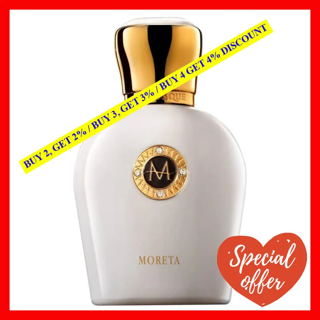 Moresque Parfums White Collection Moreta Eau De Parfum Spray For Men And Women 1.7Oz/50Ml
