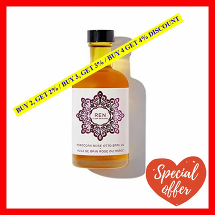 Moroccan Rose Otto Bath Oil By Ren For Unisex - 3.7 Oz