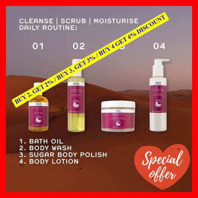 Moroccan Rose Otto Sugar Body Polish By Ren For Women - 11.2 Oz