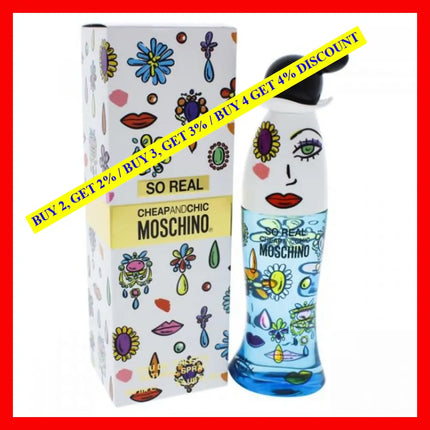 Moschino Cheap And Chic So Real For Women Edt Spray By - 3.4 Oz Oz / 100 Ml