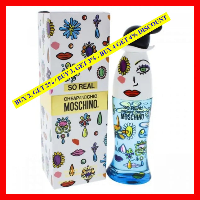 Moschino Cheap And Chic So Real For Women Edt Spray By - 3.4 Oz Oz / 100 Ml