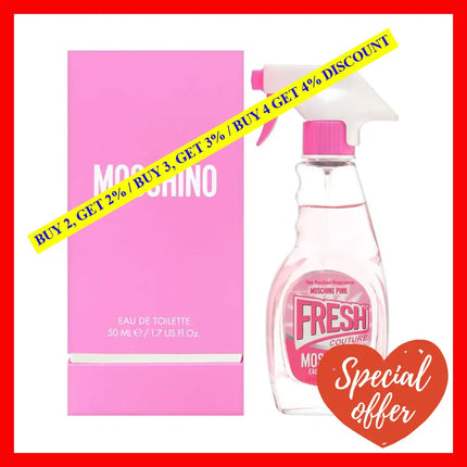 Moschino Pink Fresh Couture By For Women - 1.7 Oz Edt Spray