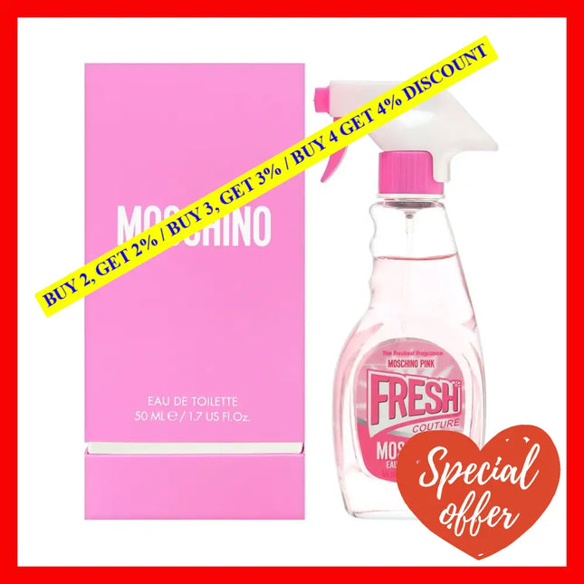 Moschino Pink Fresh Couture By For Women - 1.7 Oz Edt Spray