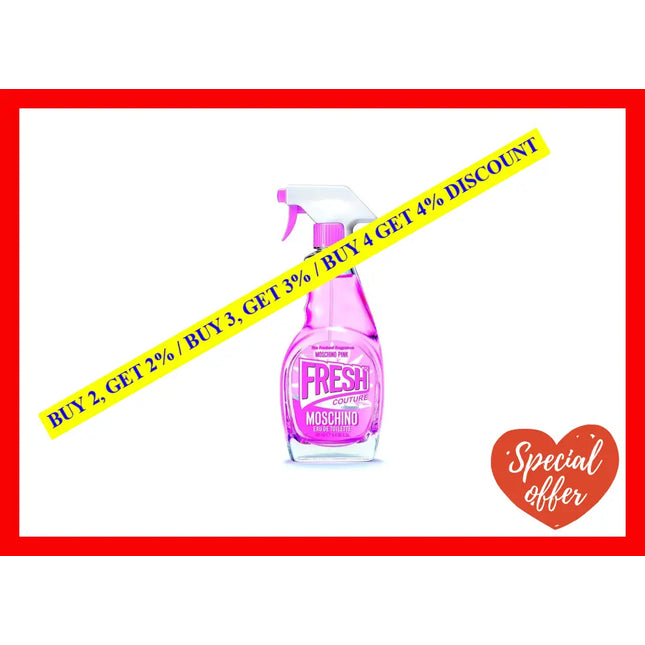 Moschino Pink Fresh Couture By For Women - 3.4 Oz Edt Spray