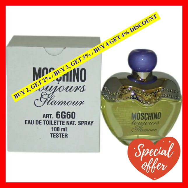 Moschino Toujours Glamour By For Women - 3.4 Oz Edt Spray (Tester)