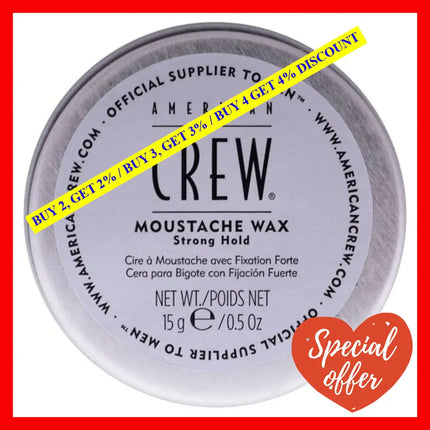 Moustache Wax By American Crew For Men - 0.5 Oz