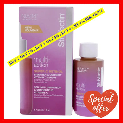 Multi-Action Super-C Retinol Brighten And Correct Vitamin C Serum By Strivectin For Unisex - 1 Oz