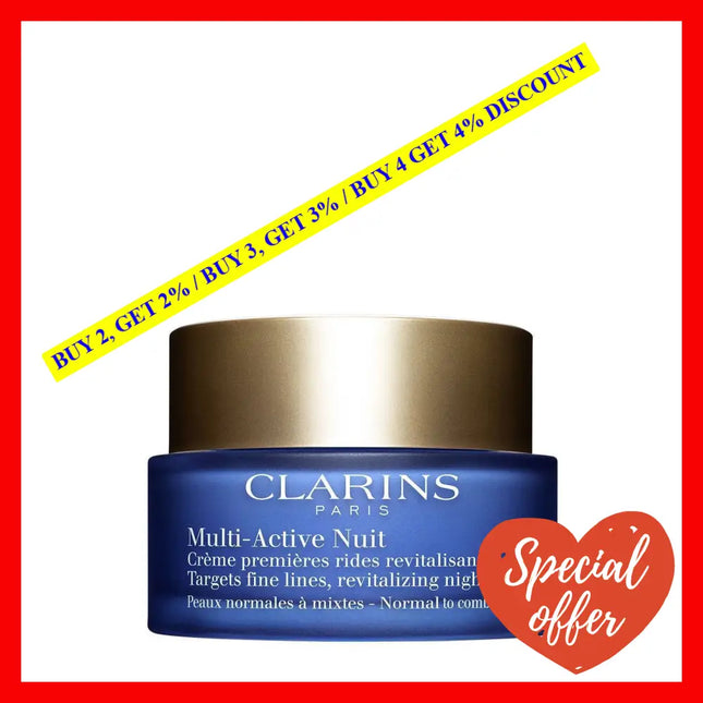Multi-Active Night Cream - Normal To Combination Skin By Clarins For Women 1.6 Oz