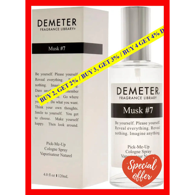 Musk #7 By Demeter For Women - 4 Oz Cologne Spray