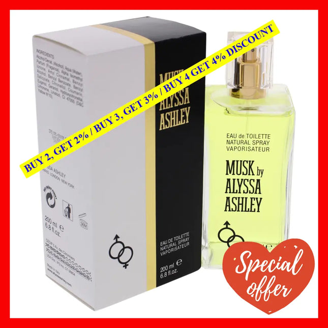 Musk By Alyssa Ashley For Women - 6.8 Oz Edt Spray