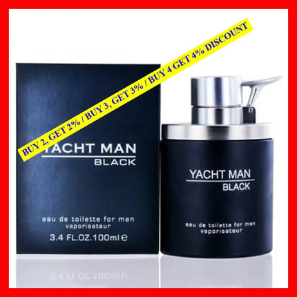 Myrurgia Yacht Man Black Edt Spray Black/Myrurgia Eau De Toilette 3.4 Oz (100 Ml) (Men)