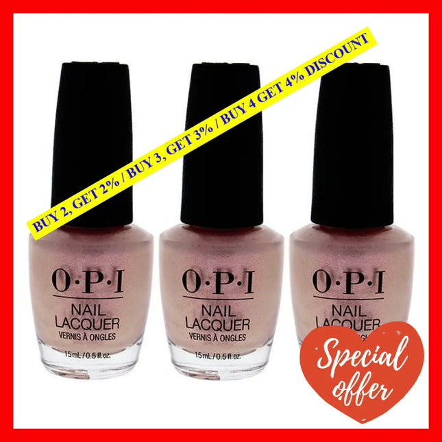 Nail Lacquer - Nl Sh2 Throw Me A Kiss By Opi For Women 0.5 Oz Polish Pack Of 3