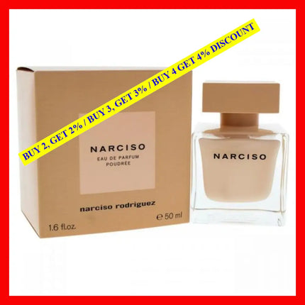 Narciso Rodriguez Poudree Perfume For Women Eau De Parfum Spray 1.6 Oz (50 Ml)