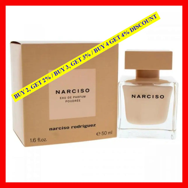 Narciso Rodriguez Poudree Perfume For Women Eau De Parfum Spray 1.6 Oz (50 Ml)