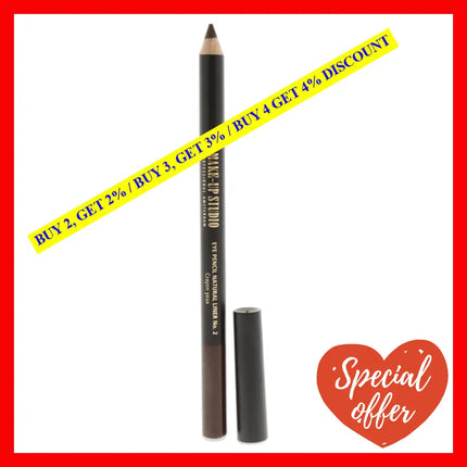 Natural Liner Pencil - 2 Brown By Make-Up Studio For Women 0.04 Oz Yeliner
