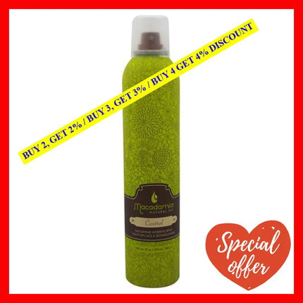 Natural Oil Control Aerosol Hairspray By Macadamia For Unisex - 10 Oz
