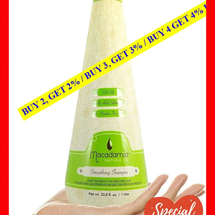 Natural Oil Smoothing Shampoo By Macadamia For Unisex - 33.8 Oz