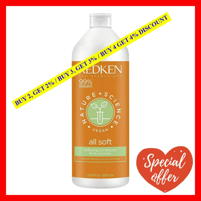 Nature Plus Science All Soft Conditioner By Redken For Unisex - 33.8 Oz