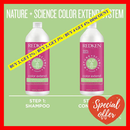 Nature Plus Science Color Extend Conditioner By Redken For Unisex - 33.8 Oz