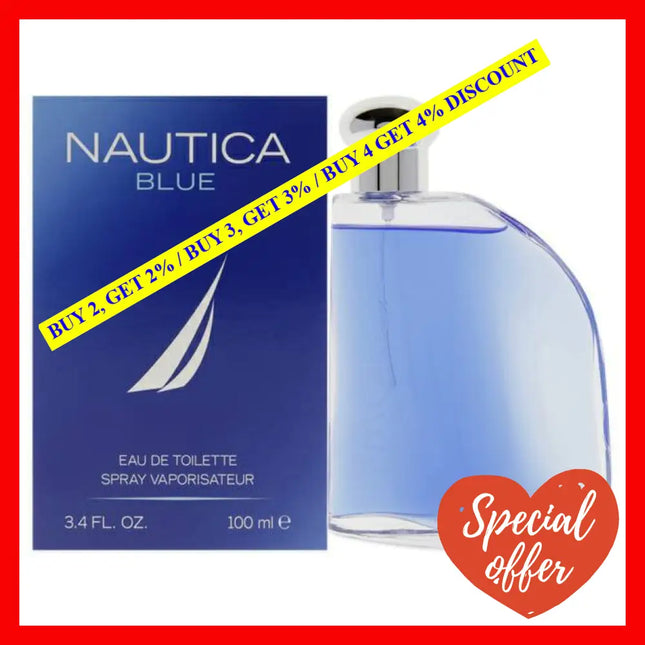 Nautica Blue By For Men - 3.4 Oz Edt Spray