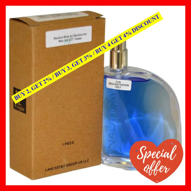 Nautica Blue By For Men - 3.4 Oz Edt Spray (Tester)