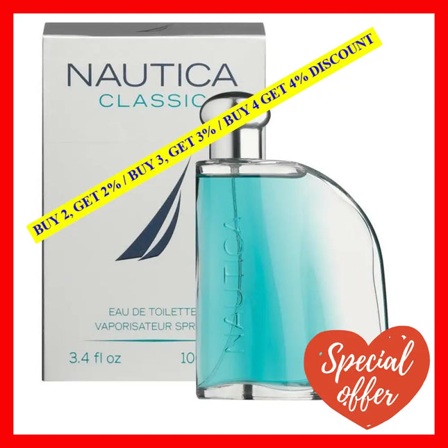 Nautica Classic By For Men - 3.4 Oz Edt Spray