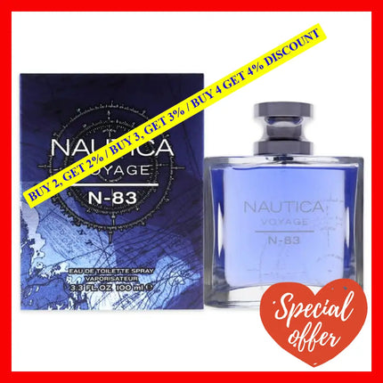 Nautica Voyage N83 By For Men - 3.4 Oz Edt Spray