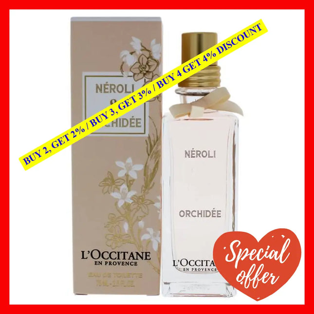 Neroli And Orchidee By Loccitane For Women - 2.5 Oz Edt Spray