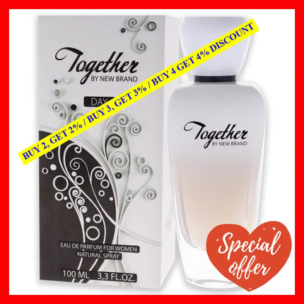 New Brand Perfumes Together Day Edp Spray Women 3.3 Oz