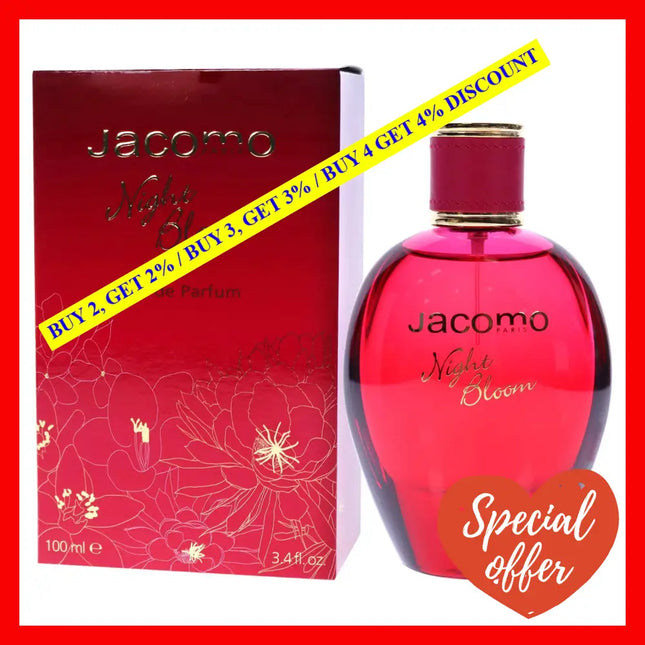 Night Bloom By Jacomo For Women - 3.4 Oz Edp Spray