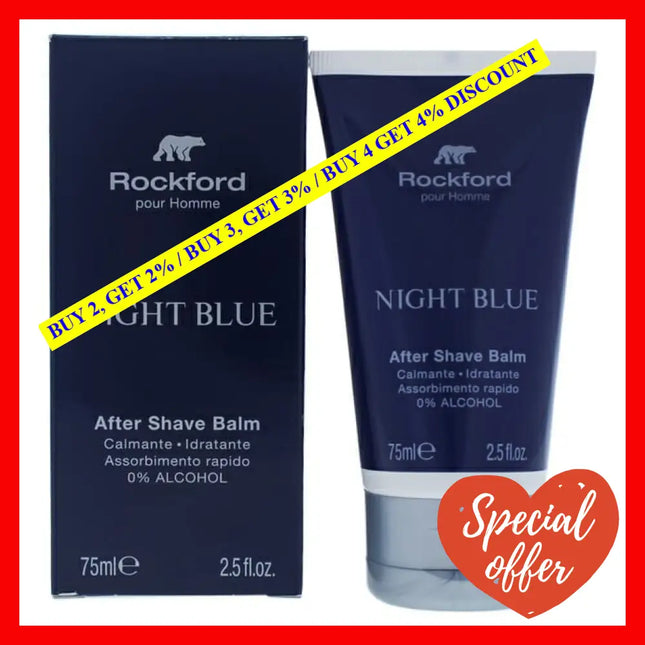 Night Blue After Shave Balm By Rockford For Men - 2.5 Oz