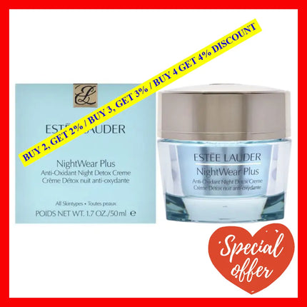 Nightwear Plus Anti-Oxidant Night Detox Creme - All Skin Types By Estee Lauder For Women 1.7 Oz