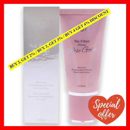 No Filter Blurring Photography Primer - Rose Gold Glow By Pur Cosmetics For Women 1 Oz