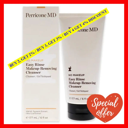 No Makeup Easy Rinse Makeup-Removing Cleanser By Perricone Md For Women - 6 Oz