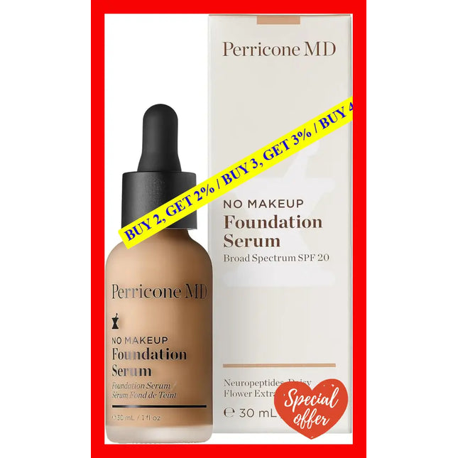 No Makeup Foundation Serum Spf 20 - Buff By Perricone Md For Women 1 Oz