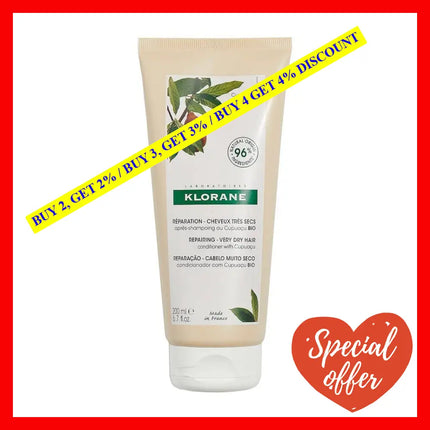 Nourishing And Repairing Conditioner With Cupuacu Butter By Klorane For Women - 6.7 Oz