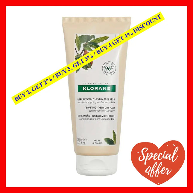 Nourishing And Repairing Conditioner With Cupuacu Butter By Klorane For Women - 6.7 Oz