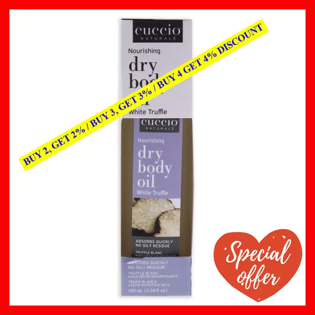 Nourishing Dry Body Oil - White Truffle By Cuccio Naturale For Unisex 3.38 Oz