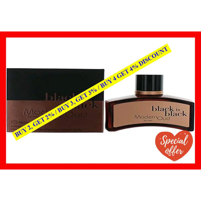 Nuparfums Group Black Is Modern Oud Eau De Toilette 3.4 Ounce