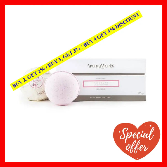 Nurture Aromabomb Duo By Aromaworks For Unisex - 2 X 8.81 Oz Bath Bomb