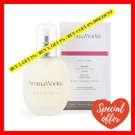 Nurture Bath Oil By Aromaworks For Unisex - 3.4 Oz