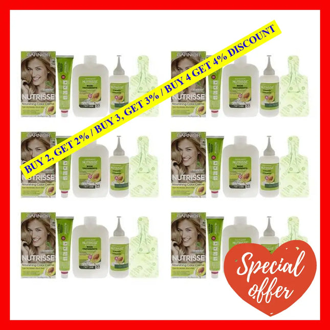 Nutrisse Nourishing Color Creme - 82 Champagne Blonde By Garnier For Unisex 1 Application Hair Pack