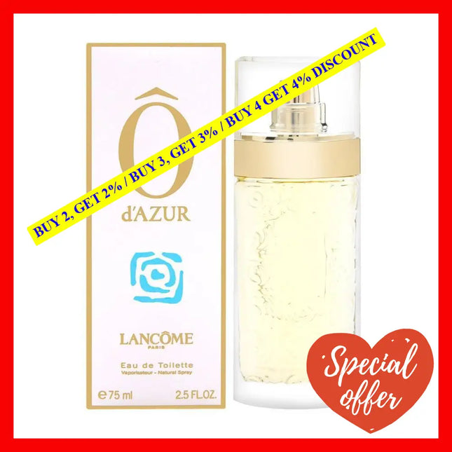 O Dazur By Lancome For Women - 2.5 Oz Edt Spray