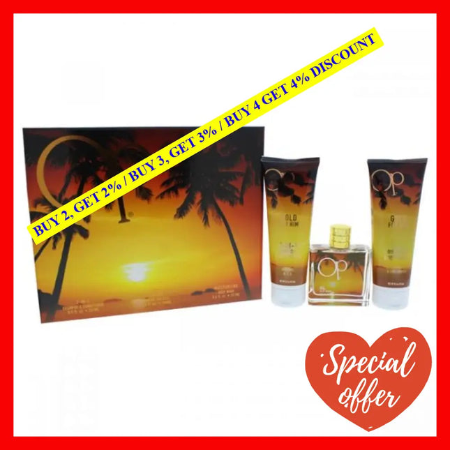 Ocean Pacific Gold Gift Set 3 Pc