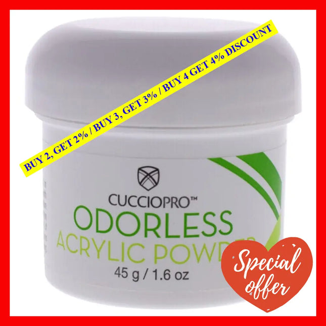 Odorless Acrylic Powder - Super White By Cuccio Pro For Women 1.6 Oz