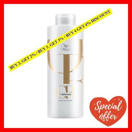 Oil Reflections Luminous Reveal Shampoo By Wella For Unisex - 33.8 Oz