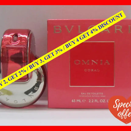Omnia Coral By Bvlgari Eau De Toilette Spray For Women 2.2 Oz