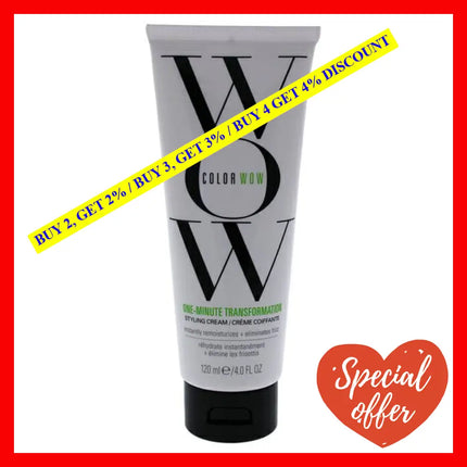 One Minute Transformation Styling Cream By Color Wow For Unisex - 4 Oz